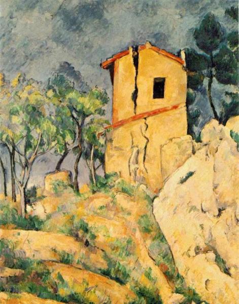 The House With Cracked Walls by Paul Cezanne