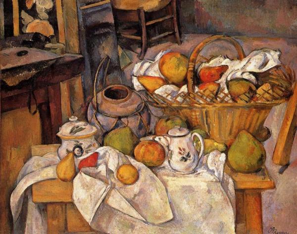 The Kitchen Table by Paul Cezanne Oil Painting Reproductions