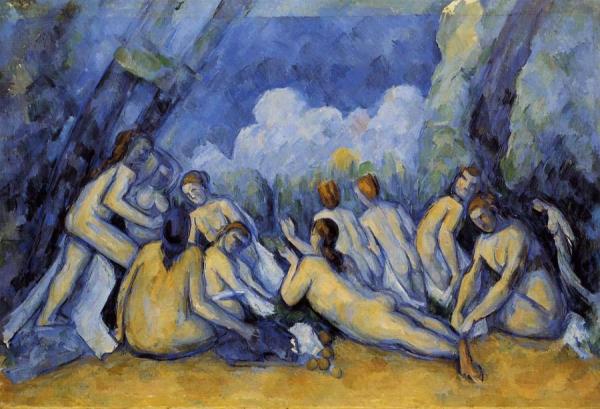 The Large Bathers by Paul Cezanne
