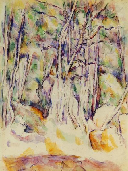 The Park Of The Chateau Noir With Well by Paul Cezanne