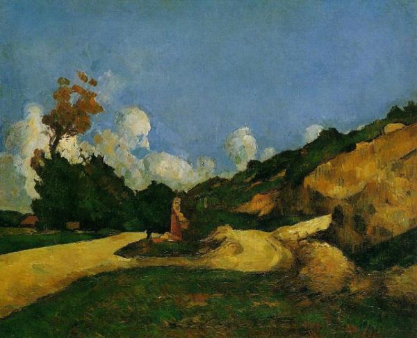The Road by Paul Cezanne Oil Painting Reproductions