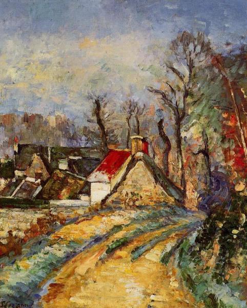 The Turn In The Road At Auvers by Paul Cezanne