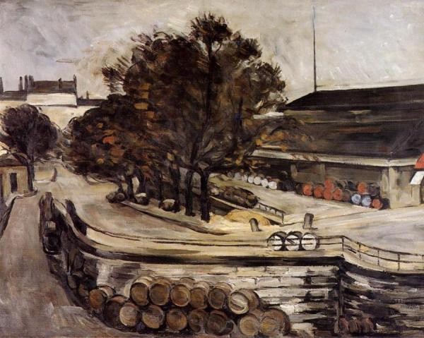 The Wine Depot, Seen From Rue De Jussieu by Paul Cezanne