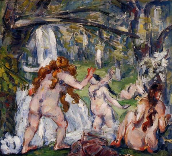 Three Bathers by Paul Cezanne