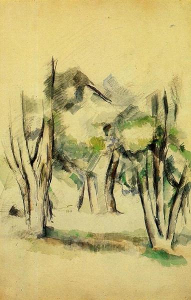 Trees by Paul Cezanne
