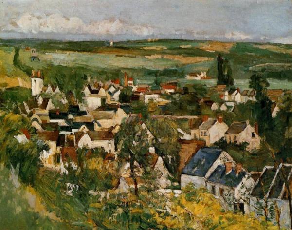 View Of Auvers-sur-oise by Paul Cezanne Oil Painting Reproductions