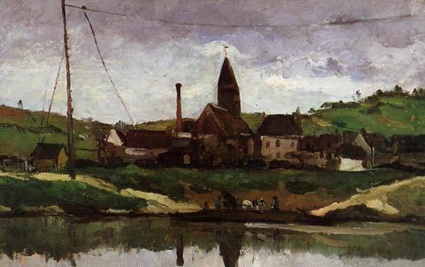 View Of Bonnieres by Paul Cezanne Oil Painting Reproductions
