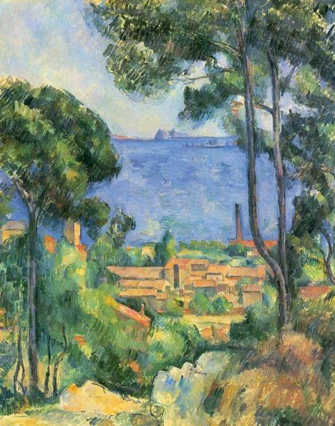 View Of L'estaque And The If Castle by Paul Cezanne