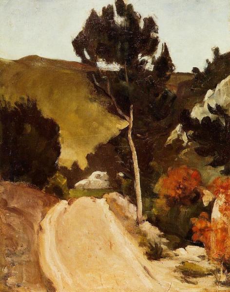 Winding Road In Provence by Paul Cezanne Oil Painting Reproductions