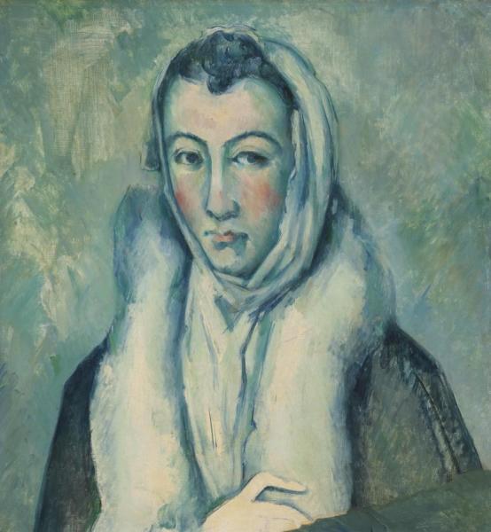 Woman With An Ermine (after El Greco) by Paul Cezanne