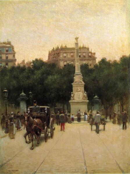 A Boulevard In Paris by Paul Cornoyer
