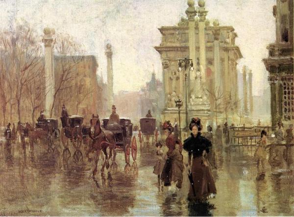 Dewey's Arch by Paul Cornoyer