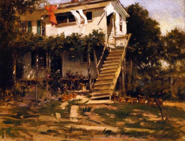 My Studio, East Gloucester by Paul Cornoyer