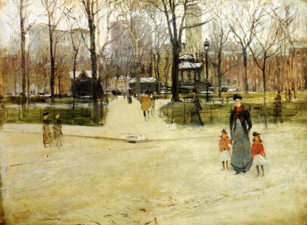 Washington Square by Paul Cornoyer