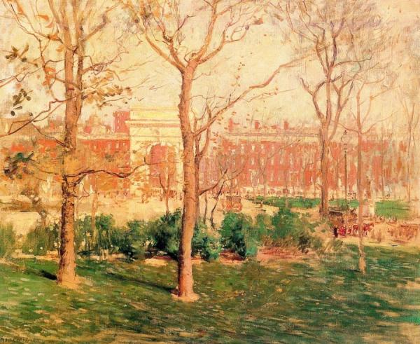 Washington Square, New York by Paul Cornoyer