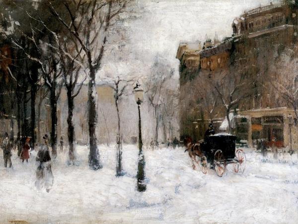Paul Cornoyer Winter In New York