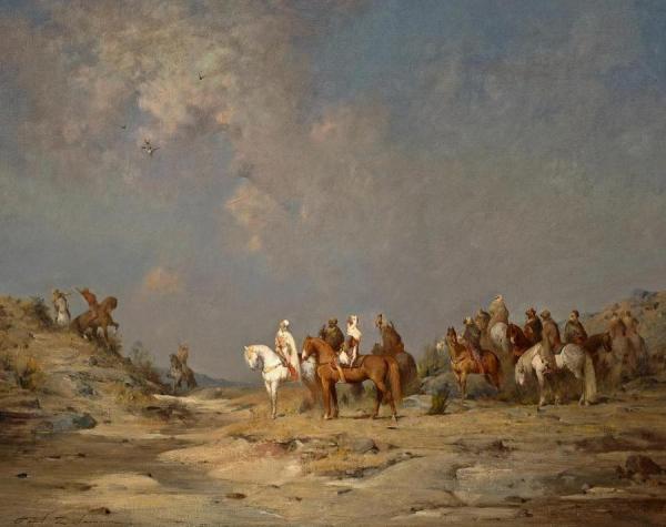 Chasse Au Faucon by Paul Delamain