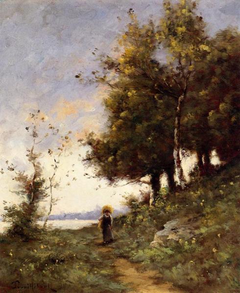 Woman On A Path by Paul-desire Trouillebert