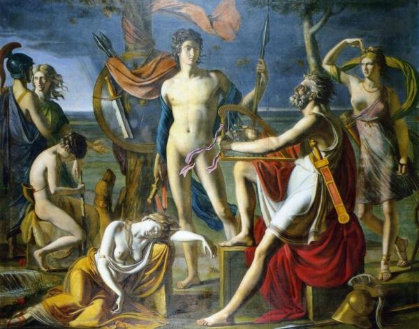 Ossian Reciting His Songs by Paul Duqueylard