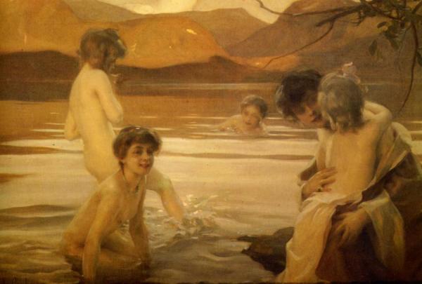 Premier Bain by Paul Emile Chabas