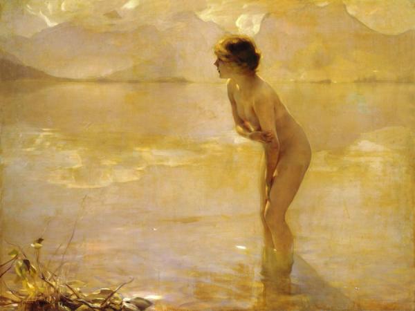September Morn by Paul Emile Chabas Oil Painting Reproductions
