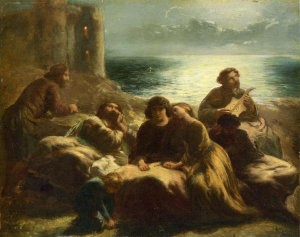 The Song Of The Troubadours by Paul Falconer Poole, R.a., R. I.