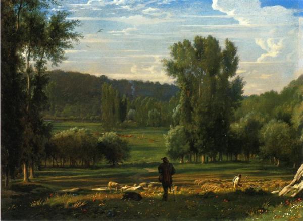 Valley Of Hyeres by Paul Flandrin