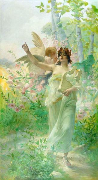 Allegory Of Music by Paul Francois Quinsac