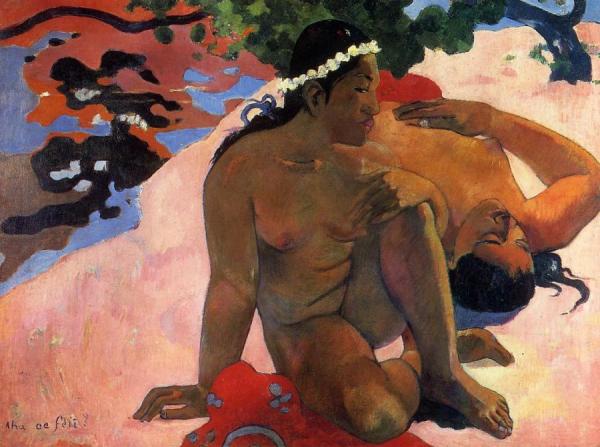 Aha Oe Feii? by Paul Gauguin