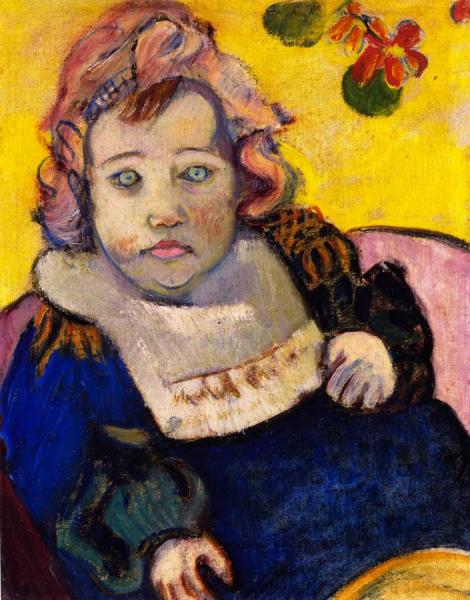 Child With Bib by Paul Gauguin