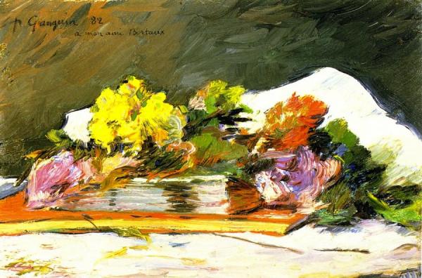 Paul Gauguin Flowers And Books