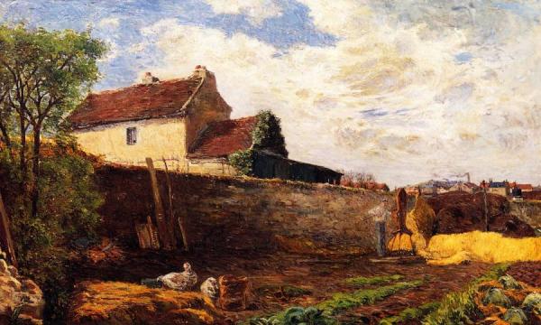 Geese On The Farm by Paul Gauguin