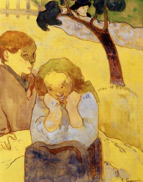 Human Misery by Paul Gauguin Oil Painting Reproductions