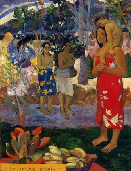 Ia Orana Maria by Paul Gauguin Oil Painting Reproductions