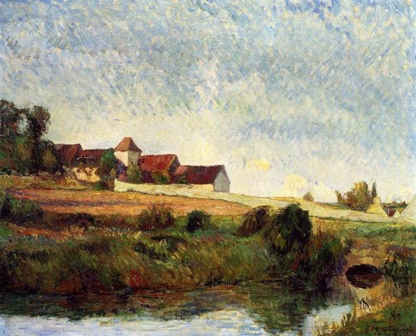 La Groue Farm, Osny by Paul Gauguin