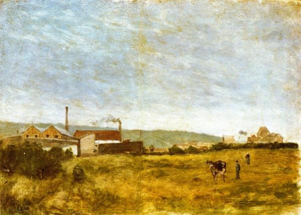 Landscape With Factories by Paul Gauguin