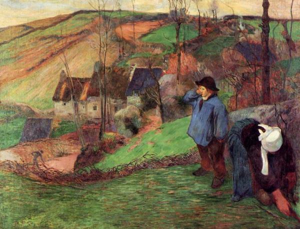 Little Breton Shepherd by Paul Gauguin