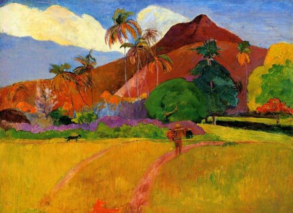 Mountains In Tahiti by Paul Gauguin