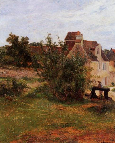 Osny, The Gate, Busagny Farm by Paul Gauguin