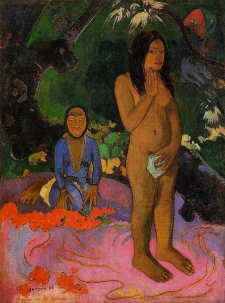 Parau Na Te Varua Ino by Paul Gauguin