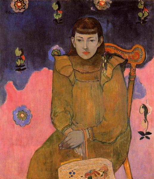 Portrait Of A Young Woman, Vaite (jeanne) Goupil by Paul Gauguin Oil Painting Reproductions
