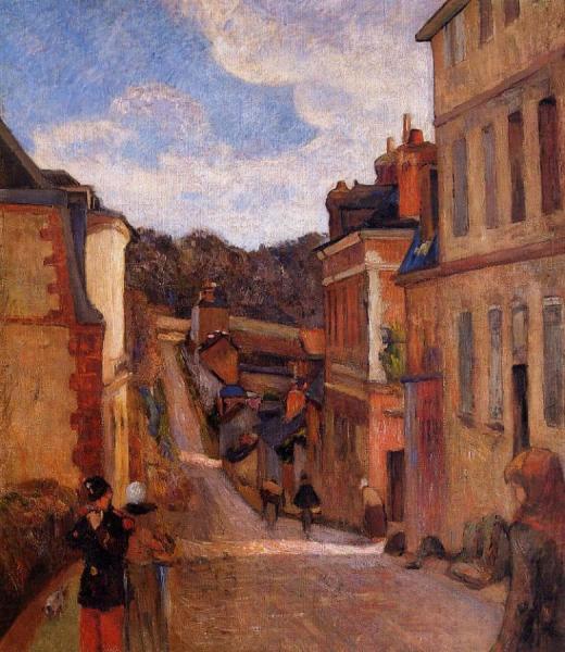 Rue Jouvenet, Rouen by Paul Gauguin