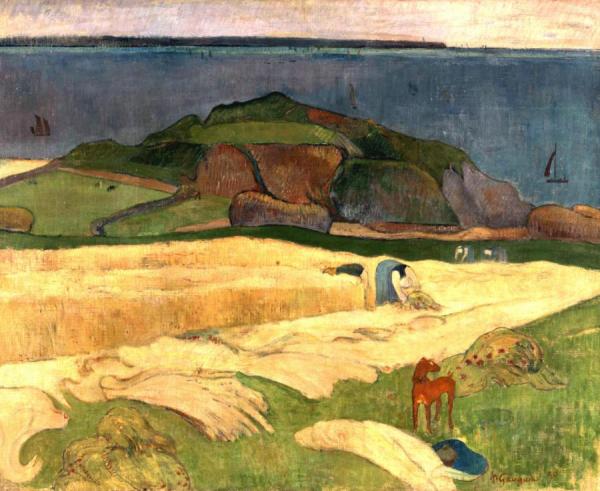 Seaside Harvest, Le Pouldu by Paul Gauguin
