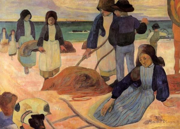 Seaweed Gatherers by Paul Gauguin
