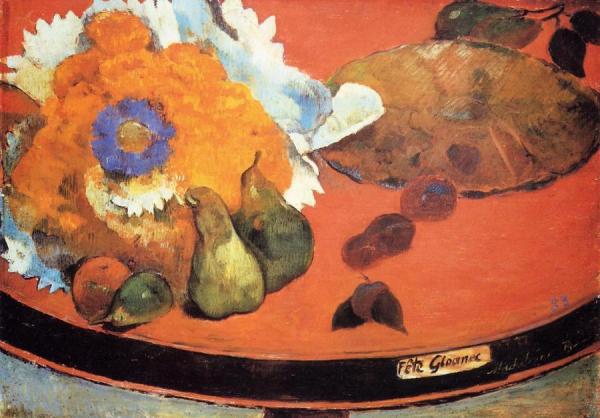 Still Life, Fete Gloanec by Paul Gauguin