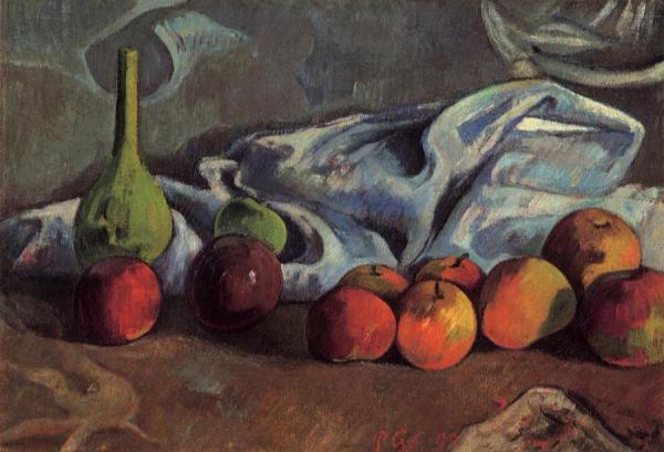 Still Life With Apples And Green Vase by Paul Gauguin Oil Painting Reproductions