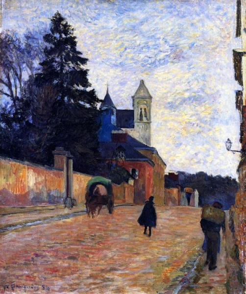 Street In Rouen by Paul Gauguin