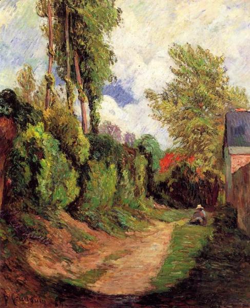 Sunken Lane by Paul Gauguin