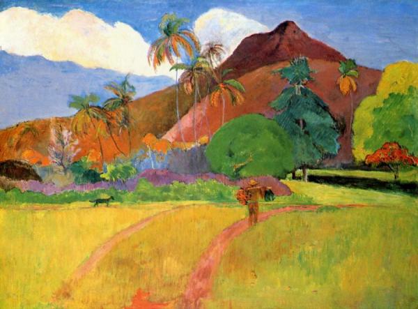 Tahitian Landscape by Paul Gauguin