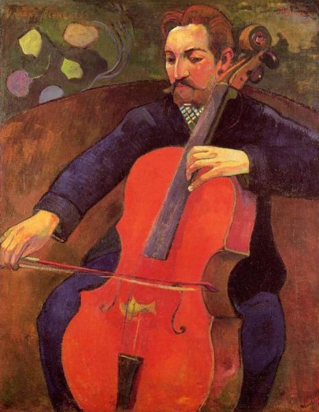 The Cellist by Paul Gauguin